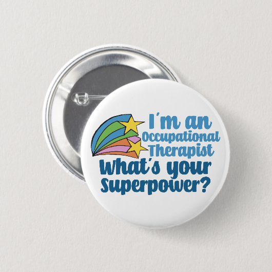Super Occupational Therapist Cute OT Ronde Button 5,7 Cm (Voorkant /achterkant)