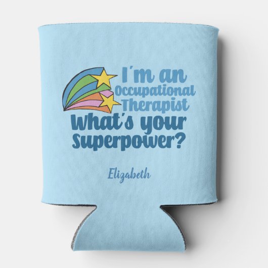 Super Occupational Therapist Cute Personated to Blikjeskoeler (Achterkant)