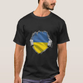 Super Oekraïens erfgoed - oekraïense rotsvlag T-shirt (Voorkant)