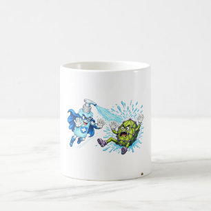 Super Ontsmettingsmiddel vs. Germ Monster Koffiemok