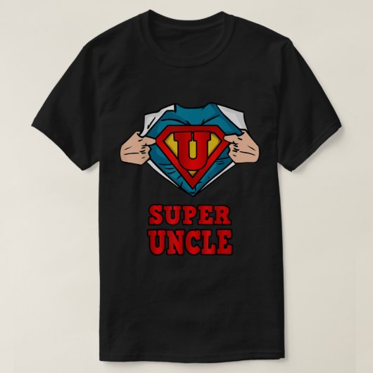 Super oom Superheld Shirt Geweldig geschenk uit ni (Design voorkant)