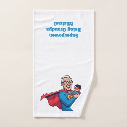 Super Opa Badhanddoek Bad Handdoek (Handdoek)