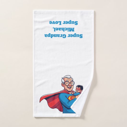 Super Opa Badhanddoek Handdoek (Handdoek)
