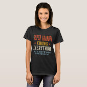 Super opa weet alles vaderdag retro t-shirt (Voorkant volledig)