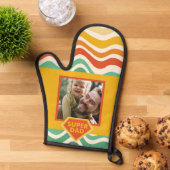 Super Pa aangepaste foto met retro golven Ovenwant (Top down)