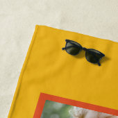 Super Pa aangepaste foto met retro golven Strandlaken (In situ)