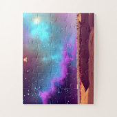 Super Paarse en Blauwe Stormachtige Wolken Over Ma Legpuzzel (Verticaal)