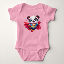 Super Panda Held — Schattige Kawaii Vliegende Pand Romper