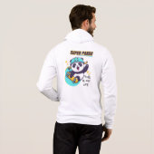 Super Panda Skateboarden Hoodie (Achterkant volledig)