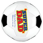 Super Pap aangepast bericht rode blauwe gele bal Voetbal (Gedraaid)