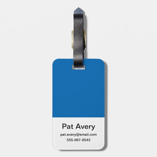 Super Pap Bagagelabel (Achterkant verticaal)