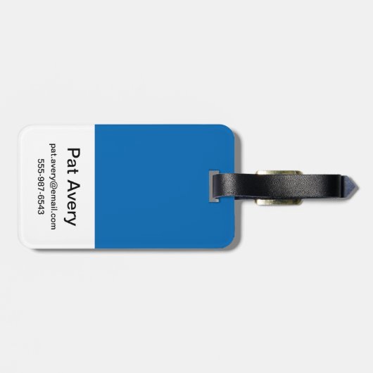 Super Pap Bagagelabel (Achterkant horizontaal)