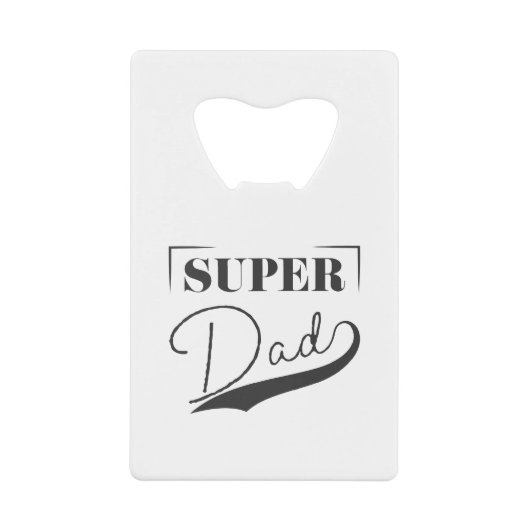 Super Pap Creditkaart Flessenopener (Voorkant)