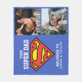 Super Pap Foto Sjabloon Fleece Deken (Voorkant)