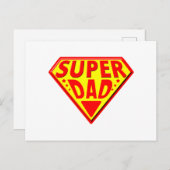 Super Pap - Gelukkige Vaderdag Briefkaart (Voorkant / Achterkant)