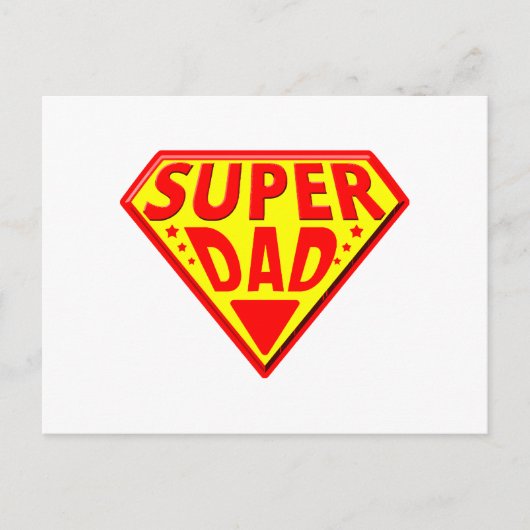 Super Pap - Gelukkige Vaderdag Briefkaart (Voorkant)