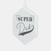 Super Pap Glas Ornament (Voorkant links)