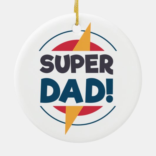 Super Pap Happy Vaderdag | ORNAMENT (Achterkant)