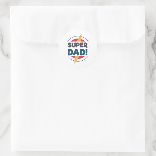 Super Pap Happy Vaderdag | STICKER (Tas)