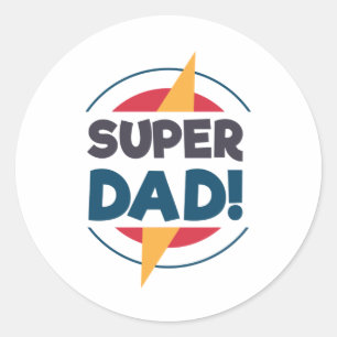 Super Pap Happy Vaderdag STICKER