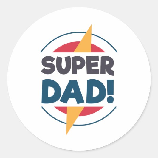 Super Pap Happy Vaderdag | STICKER (Voorkant)