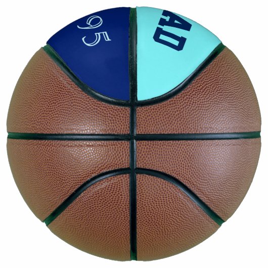 Super Pap in neonblauw en donkerblauw Basketbal (Rechts)