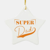 Super Pap Keramisch Ornament (Achterkant)