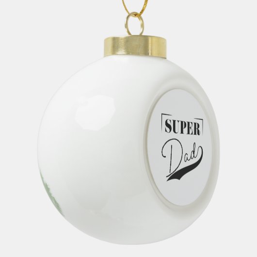 Super Pap Keramische Bal Ornament (Links)