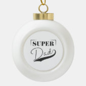 Super Pap Keramische Bal Ornament (Voorkant)