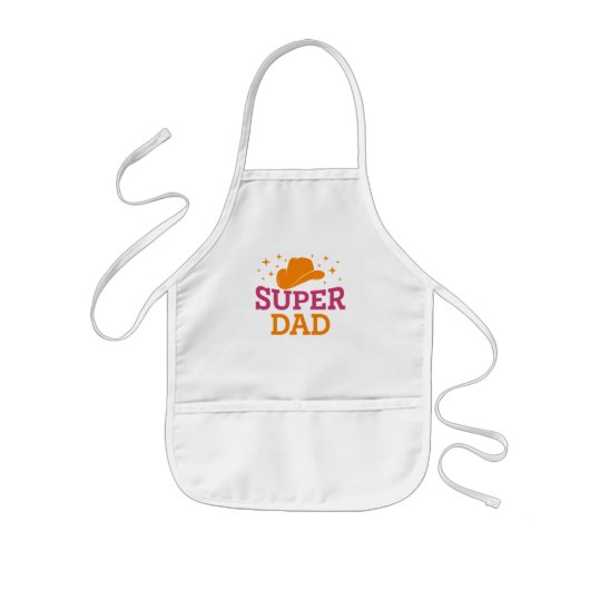 Super Pap Kinder Schort (Voorkant)