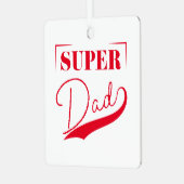 Super Pap Metalen Ornament (Voorkant links)