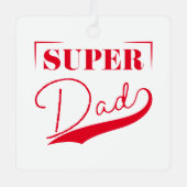 Super Pap Metalen Ornament (Voorkant)
