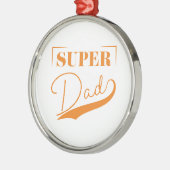 Super Pap Metalen Ornament (Links)