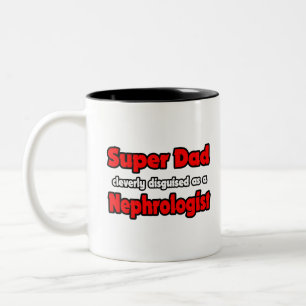 Super Pap... Nephroloog Tweekleurige Koffiemok
