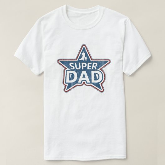 Super Pap Red White en Blue T-shirt (Design voorkant)