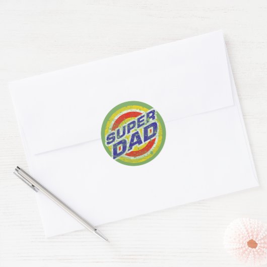 Super Pap Ronde Sticker (Envelop)
