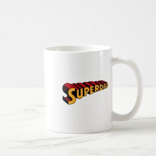 Super Pap Superdad Grappige Superheld Pap Koffiemok (Rechts)