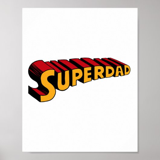 Super Pap Superdad Grappige Superheld Pap Poster (Voorkant)