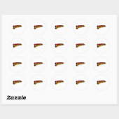 Super Pap Superdad Grappige Superheld Pap Ronde Sticker (Vel)