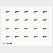 Super Pap Superdad Grappige Superheld Pap Ronde Sticker (Vel)