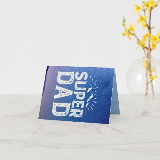 Super Pap Vaderdag Kaart (Gele Bloem)