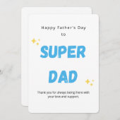 Super Pap Vaderdag Kaart (Voorkant / Achterkant)