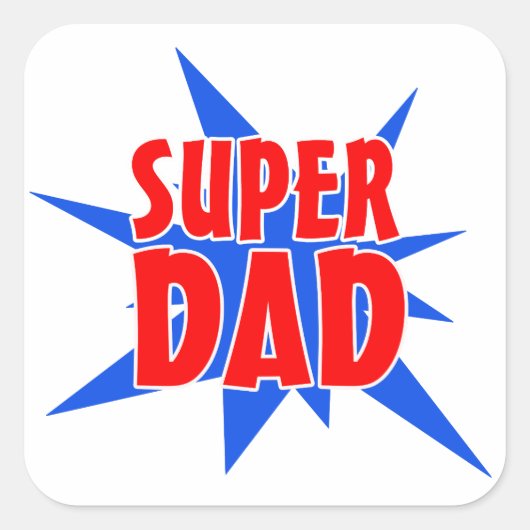 Super Pap Vaderdag Sticker (Voorkant)