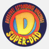 Super Pap Vaderdag Stickers (Voorkant)