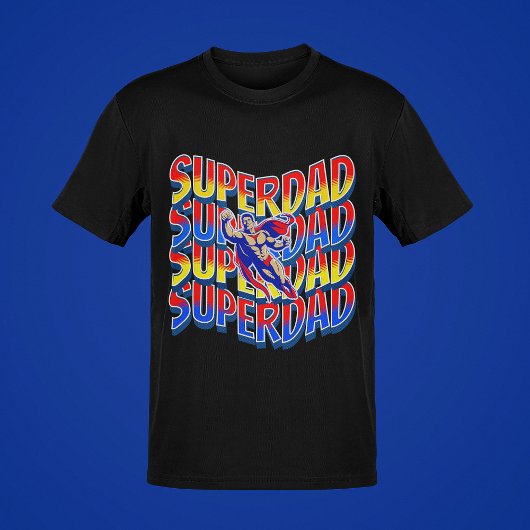 Super pap! Vaders zijn helden veelkleurige graphic T-shirt