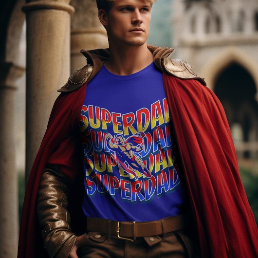 Super pap! Vaders zijn helden veelkleurige graphic T-shirt