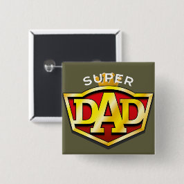 Super Pap Vierkante Button 5,1 Cm