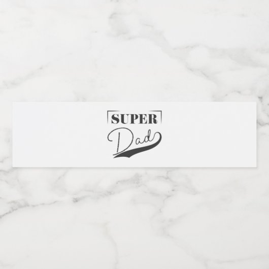 Super Pap Waterfles Etiket (Enkel label)