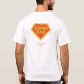 Super papa aangepaste jaar t-shirt (Achterkant)