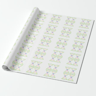 Super Papa Esthetisch Tekstpatroon Cadeauverpakkin Cadeaupapier